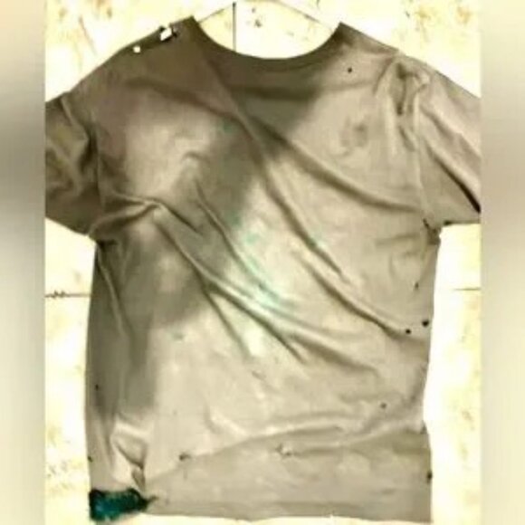 NWOT nirvana face t distressed original rare hand painted rare distressed KURT T - Picture 2 of 14